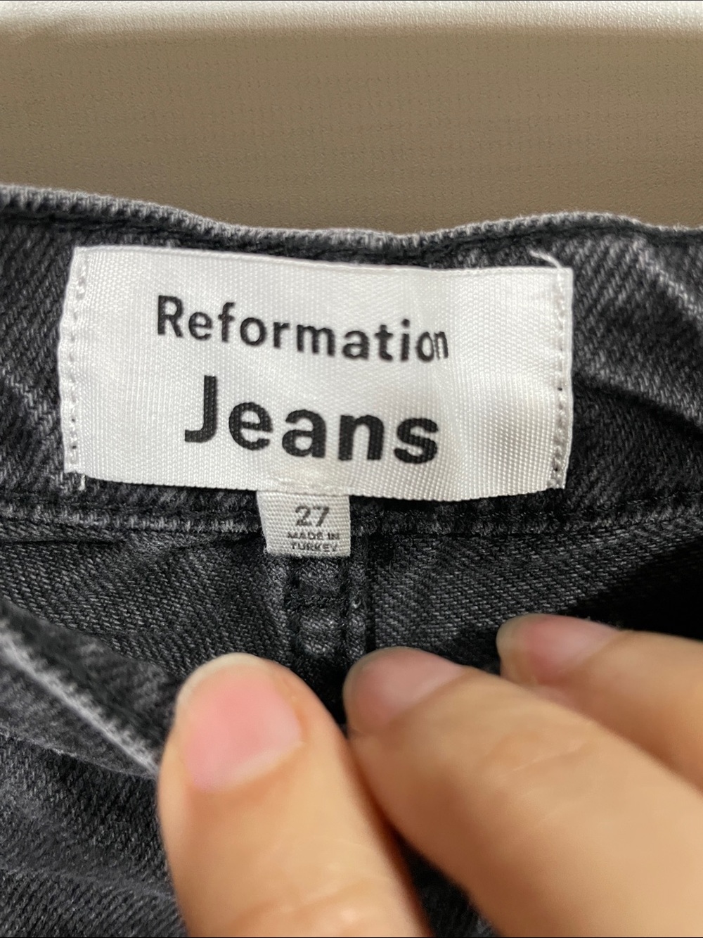 Reformation Black Wide-Leg Jeans - Picture 2 of 3